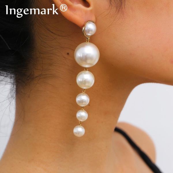 dangle & chandelier kpop trendy simulation pearl long earrings women white round beaded wedding pendant tassel drop fashion korean jewelry, Silver
dangle & chandelier kpop trendy simulation pearl long earrings women white round beaded wedding pendant tassel drop fashion korean jewelry, Silver