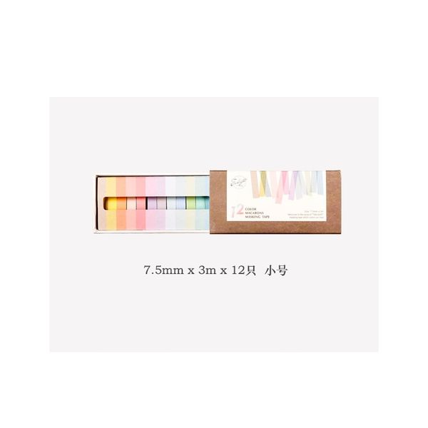 12 pcs lot 7.5 x rainbow decorative adhesive tape masking washi tape decoration diary school office supplies stationery f jlllgh
12 pcs lot 7.5 x rainbow decorative adhesive tape masking washi tape decoration diary school office supplies stationery f jlllgh