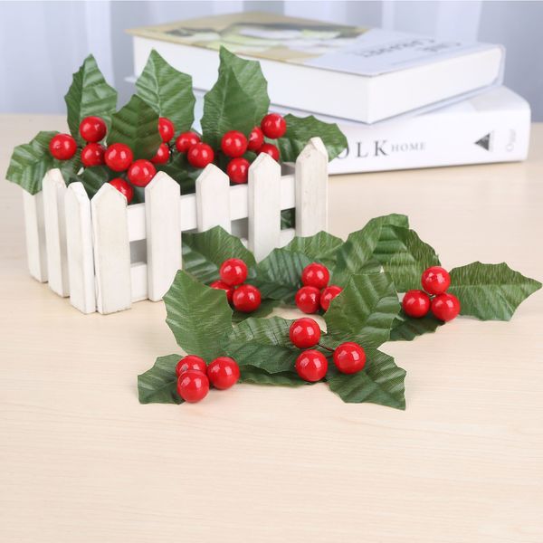 leaves 10pcs leaf silk and flower artificial holly berries red cherry little fruits christmas wedding home decoration 
leaves 10pcs leaf silk and flower artificial holly berries red cherry little fruits christmas wedding home decoration