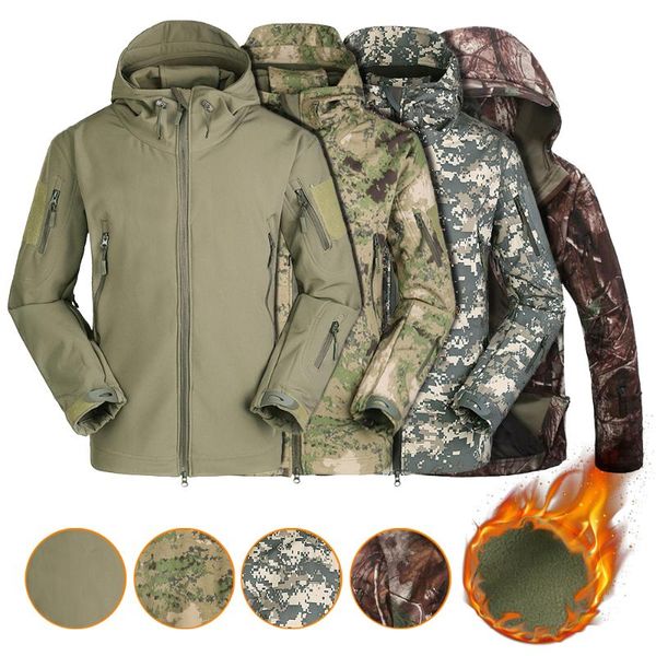 hunting jackets camo hiking outdoor waterproof thermal fleece windbreaker softshell tactical jacket, Camo;black
hunting jackets camo hiking outdoor waterproof thermal fleece windbreaker softshell tactical jacket, Camo;black