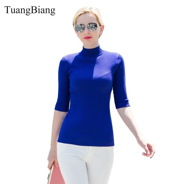 autumn three quarter sleeve sweater slim solid color turtleneck pullovers sweaters europe style elegant spring new sweater 210218, White;black
autumn three quarter sleeve sweater slim solid color turtleneck pullovers sweaters europe style elegant spring new sweater 210218, White;black