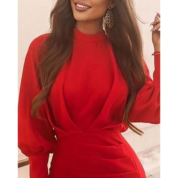 zoulv 2021 autumn winter new solid red women dress full sleeve casual office ladies slim hollow backless party, Black;gray
zoulv 2021 autumn winter new solid red women dress full sleeve casual office ladies slim hollow backless party, Black;gray
