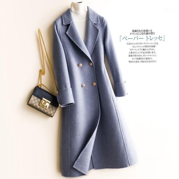 winter woman coats 2019 new high-end double-sided 100% wool coat loose long-sleeved solid color woolen coat long female jacket1, Black
winter woman coats 2019 new high-end double-sided 100% wool coat loose long-sleeved solid color woolen coat long female jacket1, Black