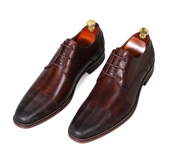 dress shoes men genuine leather lace up goodyear derby staining patchwork med heel wedding smart casual moccasins, Black
dress shoes men genuine leather lace up goodyear derby staining patchwork med heel wedding smart casual moccasins, Black