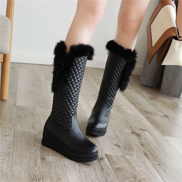 warm snow boots women winter wedges low heels knee high boots female long high boots lady platforms fur plush shoes woman, Black
warm snow boots women winter wedges low heels knee high boots female long high boots lady platforms fur plush shoes woman, Black
