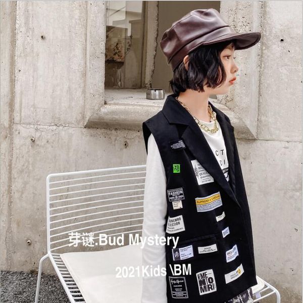 jackets 2021 korea style fashion girls patchwork coat spring waistcoat 3-9t a1131, Blue;gray
jackets 2021 korea style fashion girls patchwork coat spring waistcoat 3-9t a1131, Blue;gray