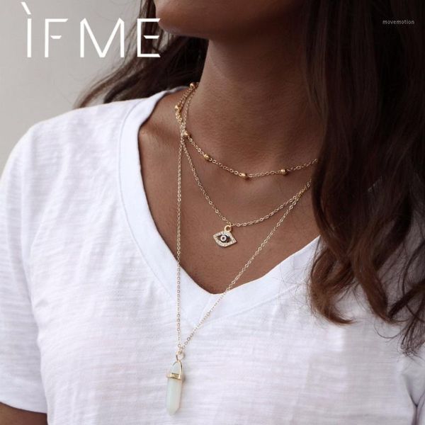 if me multilayer necklace for women long chain turkish eye pendant necklaces trendy natural opal stone necklaces jewelry girl1, Golden;silver
if me multilayer necklace for women long chain turkish eye pendant necklaces trendy natural opal stone necklaces jewelry girl1, Golden;silver