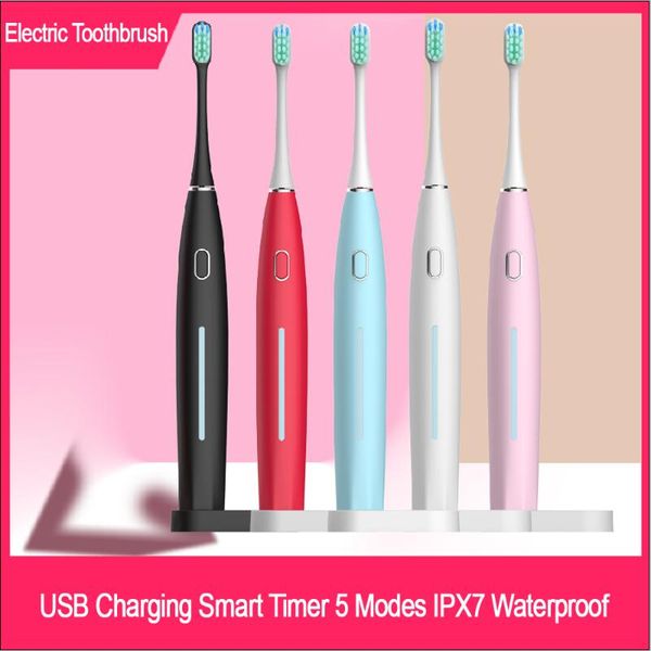 smart electric toothbrush 5 mode usb charger rechargeable tooth brushes ultrasonic replaceable heads set timer brush
smart electric toothbrush 5 mode usb charger rechargeable tooth brushes ultrasonic replaceable heads set timer brush