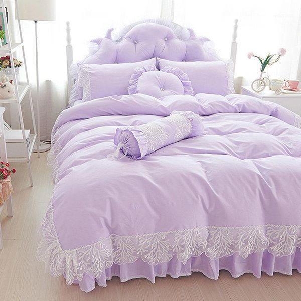 princess bedding set king size 4/6pcs purple lace duvet cover bed sheet pillowcases solid bedspread home textile cotton1
princess bedding set king size 4/6pcs purple lace duvet cover bed sheet pillowcases solid bedspread home textile cotton1