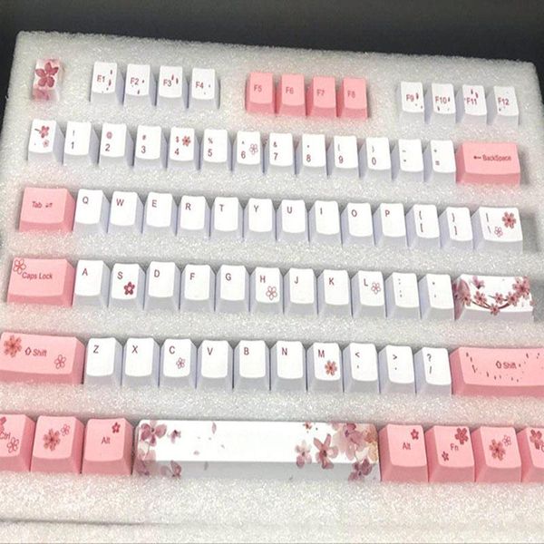 121 ключа цвета мульти крышка ключ стиль cherry blossom универсальной для pbt тепловой сублимации механической клавиатуры
121 ключа цвета мульти крышка ключ стиль cherry blossom универсальной для pbt тепловой сублимации механической клавиатуры