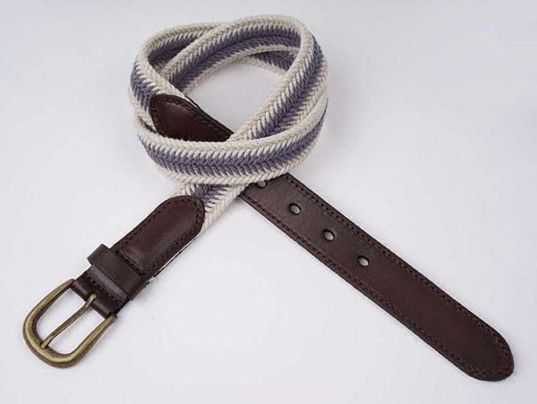 new women's canvas spring and summer pure cotton knitting casual versatile head layer cattle splicing narrow thin belt, Black;brown
new women's canvas spring and summer pure cotton knitting casual versatile head layer cattle splicing narrow thin belt, Black;brown