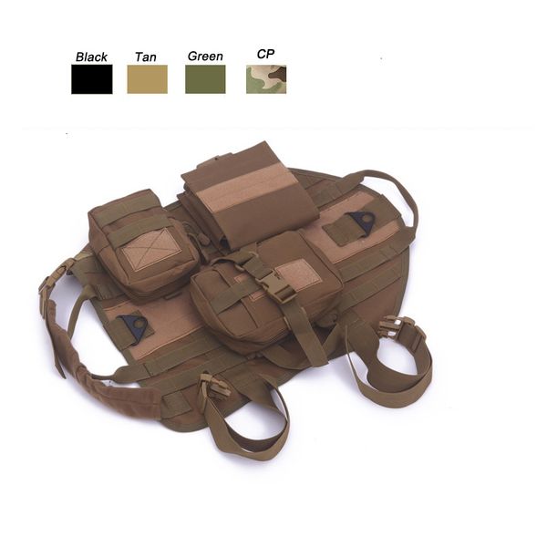 outdoor camouflage clothes molle load jacket gear carrier tactical dog training vest harnesses with pouches no06-204 3 nxe9t, Black;green
outdoor camouflage clothes molle load jacket gear carrier tactical dog training vest harnesses with pouches no06-204 3 nxe9t, Black;green