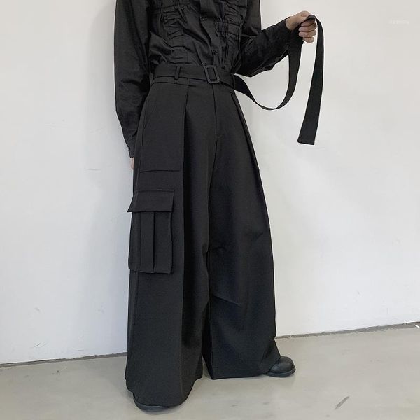 men japan loose casual wide leg cargo pants male streetwear hip hop punk gothic harem belt trousers kimono straight skirt pants1, Black
men japan loose casual wide leg cargo pants male streetwear hip hop punk gothic harem belt trousers kimono straight skirt pants1, Black