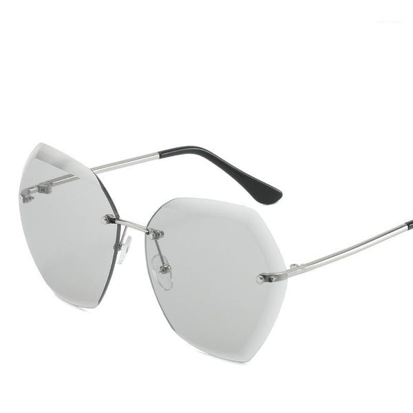 Fashion Sunglasses Women Square Rimless Diamond cutting Lens Brand Designer Fashion Shades Sun Glasses Female vintage UV4001, White;black
Fashion Sunglasses Women Square Rimless Diamond cutting Lens Brand Designer Fashion Shades Sun Glasses Female vintage UV4001, White;black