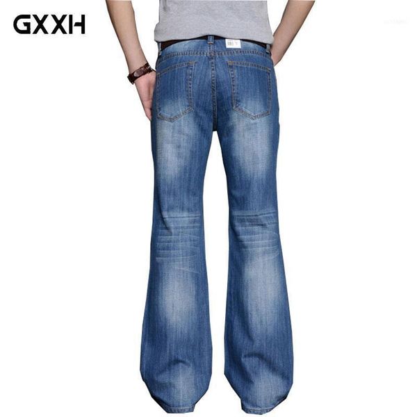 2018 mens big flared jeans boot cut leg flared loose fit high waist male designer classic denim jeans pants bell bottom11, Blue
2018 mens big flared jeans boot cut leg flared loose fit high waist male designer classic denim jeans pants bell bottom11, Blue