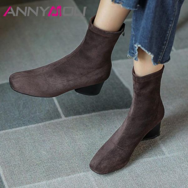 boots annymol high heel ankle woman block short zip square toe female shoes autumn winter black gray size 33-40
boots annymol high heel ankle woman block short zip square toe female shoes autumn winter black gray size 33-40