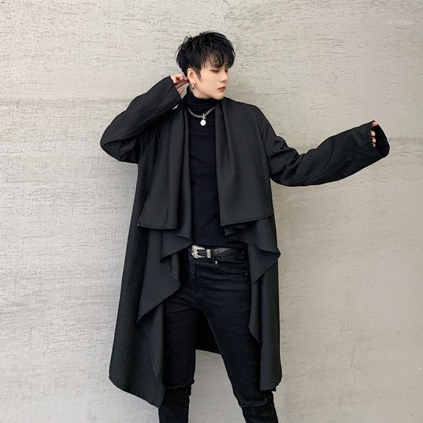 autumn men gothic style punk long trench coat hip hop cloak man korean style vintage casual cardigan long jacket1, Tan;black
autumn men gothic style punk long trench coat hip hop cloak man korean style vintage casual cardigan long jacket1, Tan;black