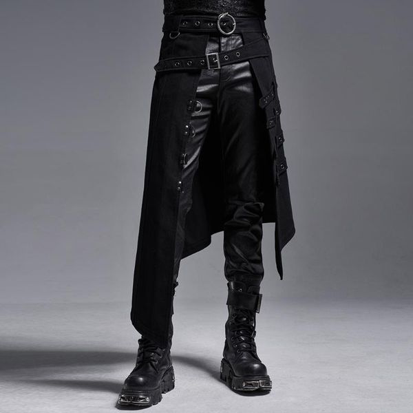 punkrave men's punk asymmetry half skirt japanese-style fashion halloween cosplay high waist overskirt, Black
punkrave men's punk asymmetry half skirt japanese-style fashion halloween cosplay high waist overskirt, Black