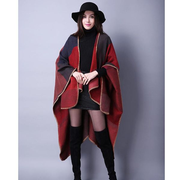 scarves colorful thick warm women cape winter autumn ladies wraps cardigans ethnic shawl long imitation cashmere female poncho, Blue;gray
scarves colorful thick warm women cape winter autumn ladies wraps cardigans ethnic shawl long imitation cashmere female poncho, Blue;gray