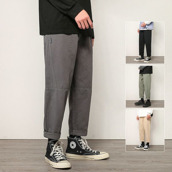 2021 straight-legged male-new casual korean style loose-style capri straight-edge cotton cotton-seed pants cool young students 63wx, Black
2021 straight-legged male-new casual korean style loose-style capri straight-edge cotton cotton-seed pants cool young students 63wx, Black