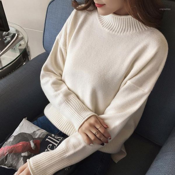 new korean style knit women sweater female autumn women long sleeve pullover basic sweaters 1, White;black
new korean style knit women sweater female autumn women long sleeve pullover basic sweaters 1, White;black
