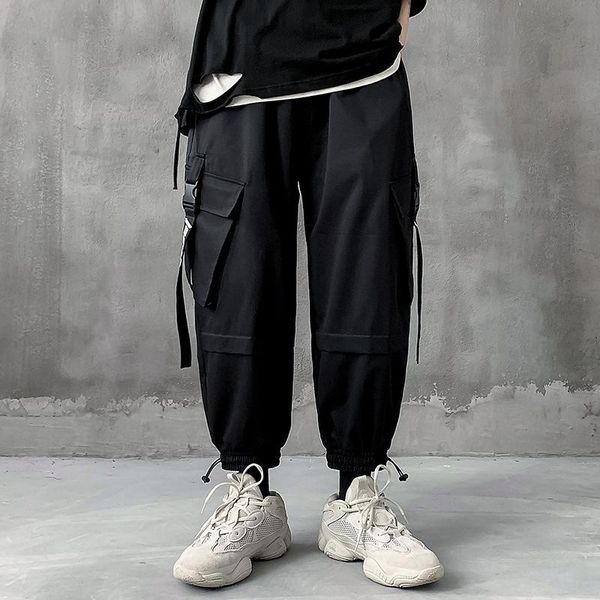 men's pants cargo joggers comfortable casual drawstring for men streetwear loose man trouser trendy tie feet fashion, Black
men's pants cargo joggers comfortable casual drawstring for men streetwear loose man trouser trendy tie feet fashion, Black