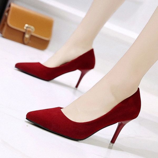 2020 new women shoes shallow pointed toe suede thin heels wedding party high heels summer 5 7 9cm high zapatos de mujer #ok3f, Black
2020 new women shoes shallow pointed toe suede thin heels wedding party high heels summer 5 7 9cm high zapatos de mujer #ok3f, Black