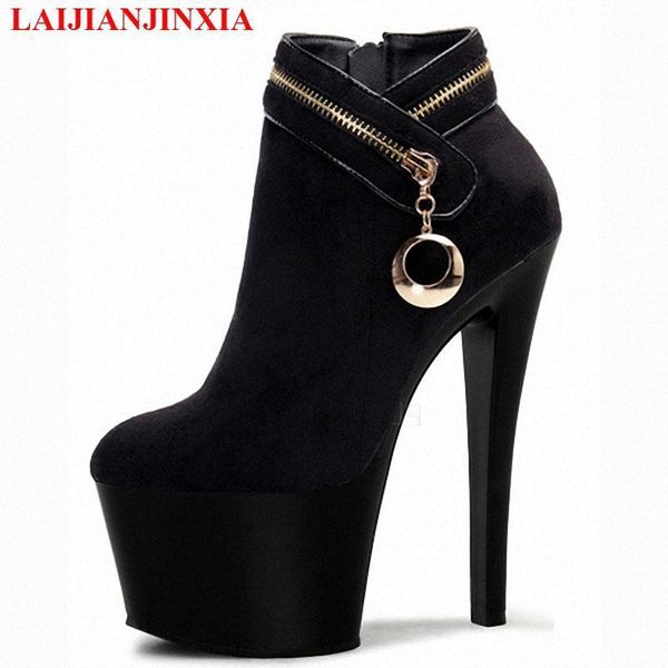 laijianjinxia new ankle boots women night club party 17cm high heel platform pole dancing shoes women's boots dance shoes1, Black
laijianjinxia new ankle boots women night club party 17cm high heel platform pole dancing shoes women's boots dance shoes1, Black