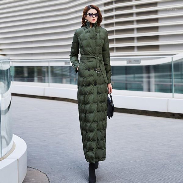 2019 green down jacket female long fashion cultivate morality waist 6038 white duck down over the knee to keep warm1, Black
2019 green down jacket female long fashion cultivate morality waist 6038 white duck down over the knee to keep warm1, Black