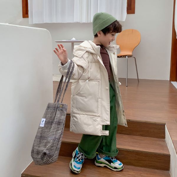 children's winter 2020 new baby's thickened and warm medium length black technology three proof down coat, Blue;gray
children's winter 2020 new baby's thickened and warm medium length black technology three proof down coat, Blue;gray