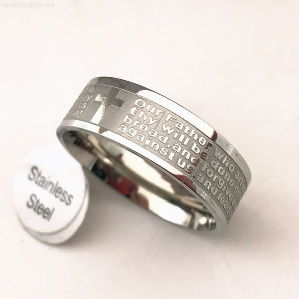 silver stainless steel english lord's prayer cross gold etaching polishing ring(size 17cm to 22cm
silver stainless steel english lord's prayer cross gold etaching polishing ring(size 17cm to 22cm