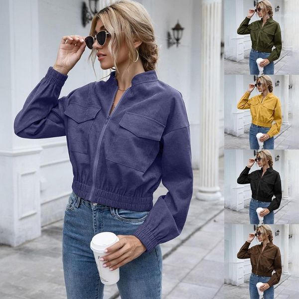 women's jackets elegant zip front soft teddy jacket women 2021 winter casual high collar warm coat female autumn outerwear black jumper, Black;brown
women's jackets elegant zip front soft teddy jacket women 2021 winter casual high collar warm coat female autumn outerwear black jumper, Black;brown