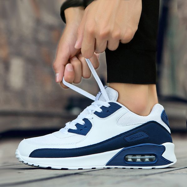 air cushion sports & casual large size men's 46 lovers trendy running blue patchwork walking jogging shoes, Black;red
air cushion sports & casual large size men's 46 lovers trendy running blue patchwork walking jogging shoes, Black;red