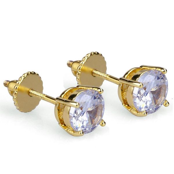 4mm 6mm 8mm hip hop gold plated round full cz stud earring of mens womens stud earrings with zircon stone wome jllope bdecoat, Golden
4mm 6mm 8mm hip hop gold plated round full cz stud earring of mens womens stud earrings with zircon stone wome jllope bdecoat, Golden