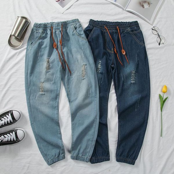 summer drawstring legged harlan jeans brand loose thin nine point small foot korean fashion casual men's pants, Blue
summer drawstring legged harlan jeans brand loose thin nine point small foot korean fashion casual men's pants, Blue