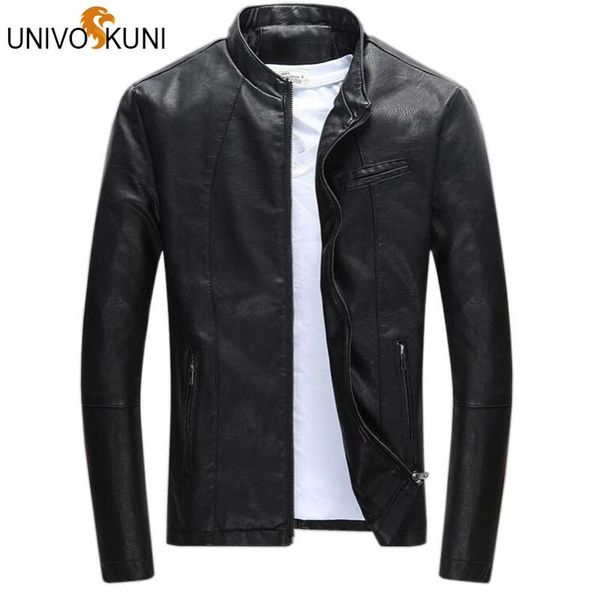 univos kuni spring men's leather jacket brand clothing jaqueta masculina stand collar male slim fit new arrival coats z2237, Black
univos kuni spring men's leather jacket brand clothing jaqueta masculina stand collar male slim fit new arrival coats z2237, Black