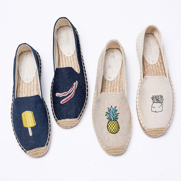 woman canvas shoes flat single shoes slip-on 2020 new spring autumn fashion embroidery pineapple loafers shallow women shoe, Black
woman canvas shoes flat single shoes slip-on 2020 new spring autumn fashion embroidery pineapple loafers shallow women shoe, Black
