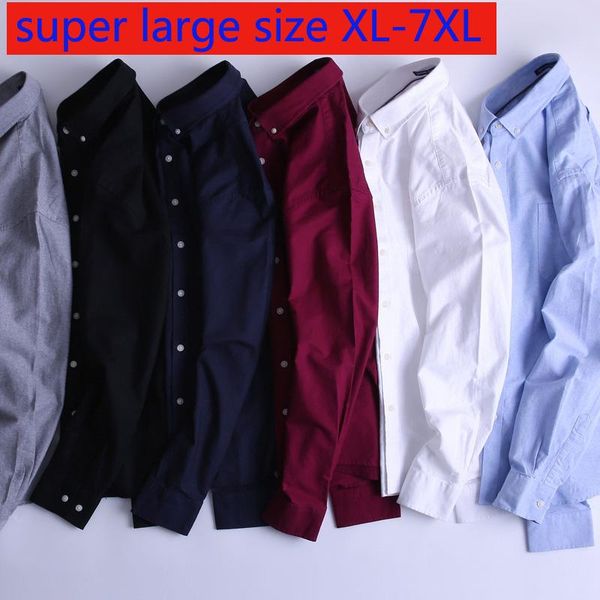 men's casual shirts arrival fashion suepr large spring autumn men cotton oxford long sleeve plus size xl 2xl 3xl 4xl 5xl 6xl 7xl, White;black
men's casual shirts arrival fashion suepr large spring autumn men cotton oxford long sleeve plus size xl 2xl 3xl 4xl 5xl 6xl 7xl, White;black