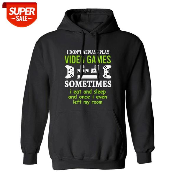 i don't always play video games sometimes i eat and sleep xmas men's cotton hooded fleece foodies gift for men and women #nk8f, Black
i don't always play video games sometimes i eat and sleep xmas men's cotton hooded fleece foodies gift for men and women #nk8f, Black