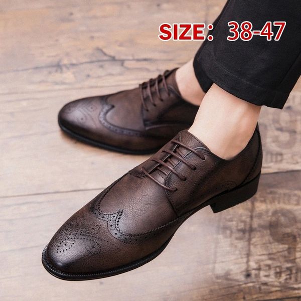 brand 2020 new arrival british style men business formal shoes classic pointed toe retro bullock design men oxford dress shoes #mj8h
brand 2020 new arrival british style men business formal shoes classic pointed toe retro bullock design men oxford dress shoes #mj8h
