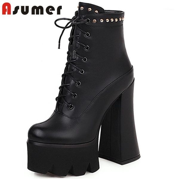 boots asumer 2021 super high heel platform women party prom shoes round toe rivet autumn winter ankle woman black1, Black
boots asumer 2021 super high heel platform women party prom shoes round toe rivet autumn winter ankle woman black1, Black