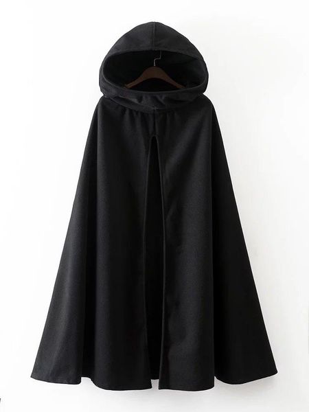 women's jackets style 2021 european and american-style autumn hooded cardigan cape coat jacket, Black;brown
women's jackets style 2021 european and american-style autumn hooded cardigan cape coat jacket, Black;brown