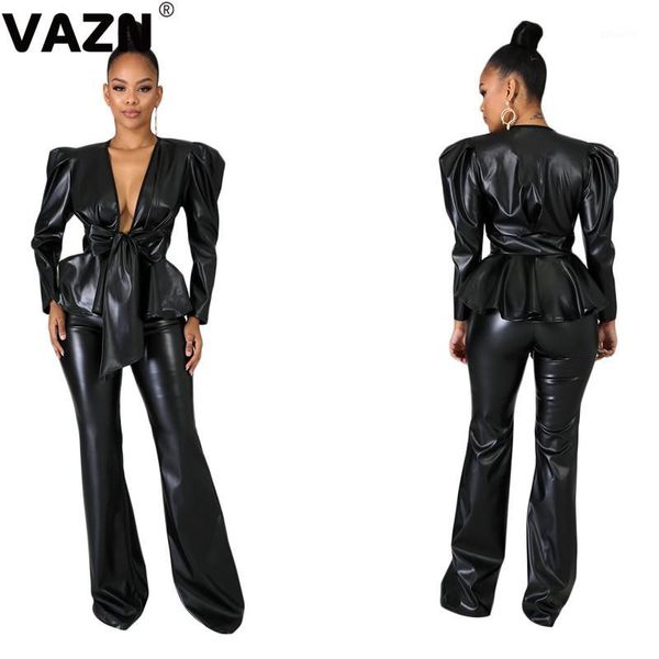 vazn v-neck casual streetwear leather solid wide leg women set spring 2020 new fashion sport 2 pieces casual women set1, White
vazn v-neck casual streetwear leather solid wide leg women set spring 2020 new fashion sport 2 pieces casual women set1, White