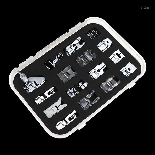 sewing notions & tools 16pcs domestic machine accessories presser foot feet kit set hem spare parts with box for brother singer janome1, Black
sewing notions & tools 16pcs domestic machine accessories presser foot feet kit set hem spare parts with box for brother singer janome1, Black
