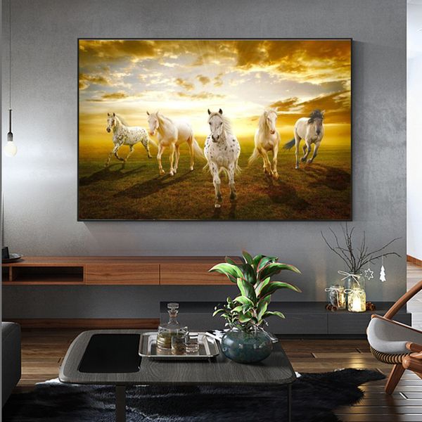 sunrise landscape running horses canvas painting posters prints cuadros wall art for living room home decor (no frame
sunrise landscape running horses canvas painting posters prints cuadros wall art for living room home decor (no frame