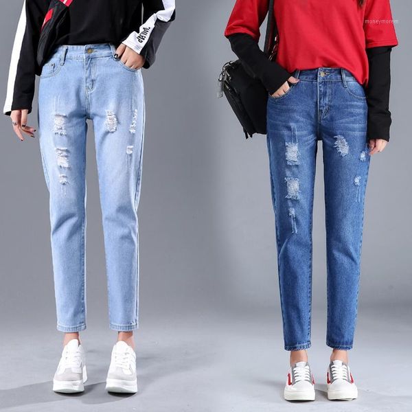 women's jeans s 2021 original scratched shredded female cotton ankle-length pants high waist student streetwear1, Blue
women's jeans s 2021 original scratched shredded female cotton ankle-length pants high waist student streetwear1, Blue
