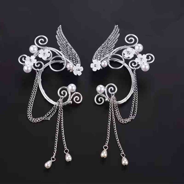 fashion statement jewelry personality halloween cuff ear hook clip earrings for women cosplay, Silver
fashion statement jewelry personality halloween cuff ear hook clip earrings for women cosplay, Silver