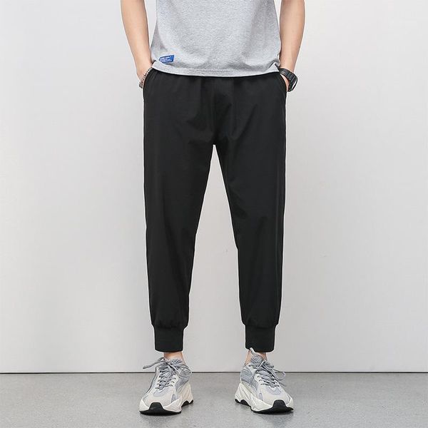 men's pants casual for men long summer ice silk thin loose straight chun xia 9 minutes of quick-drying sweatp1, Black
men's pants casual for men long summer ice silk thin loose straight chun xia 9 minutes of quick-drying sweatp1, Black