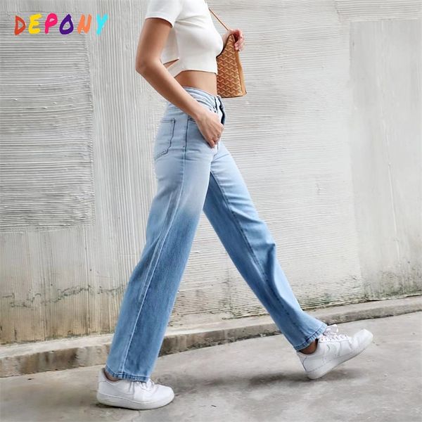 depony black women's jeans gradient wide leg jeans for women high waist women's pants blue straight jeans loose 220304
depony black women's jeans gradient wide leg jeans for women high waist women's pants blue straight jeans loose 220304