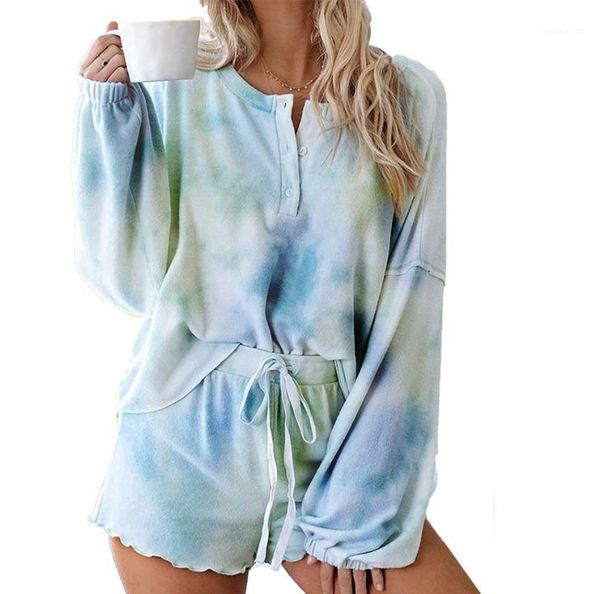 women's t-shirt darlingaga casual tie dye two-piece ladies fashion summer and shorts with suit clothing 1, White
women's t-shirt darlingaga casual tie dye two-piece ladies fashion summer and shorts with suit clothing 1, White